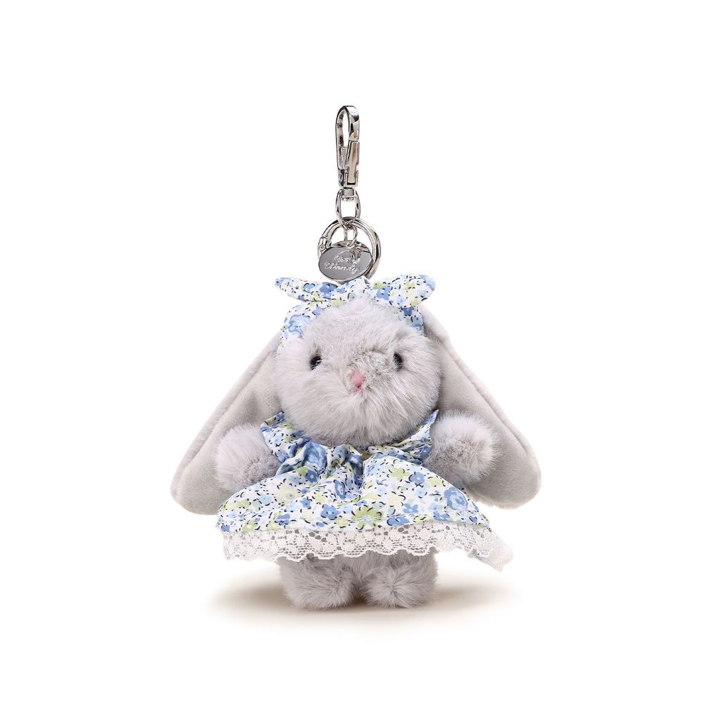Wendy Rabbit 12 ซม. สไตล์ชนบท พวงกุญแจตุ๊กตากระโปรงยาว ของขวัญน่ารัก