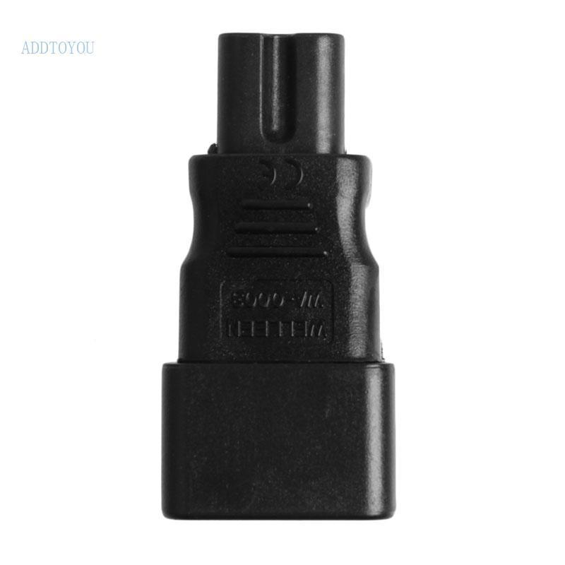 3C 3-Pin C14 Male to C7 Female Power Socket Adaptor Plug Converter