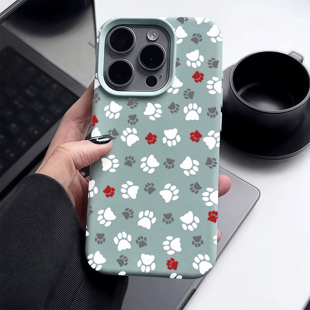 ✨จัดส่งฟรีในพื้นที่✨เคสพิมพ์ลายอุ้งเท้าสุนัขเหมาะกับ iPhone 16 15 13 14 11 7 8plus Pro Promax เคสโทรศัพท์ - รูปที่ 5