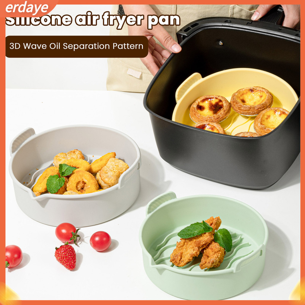 {Newcat} Air Fryer Silicone Mat Non-stick Silicone Air Fryer Accessory Reusable Non-stick Silicone A
