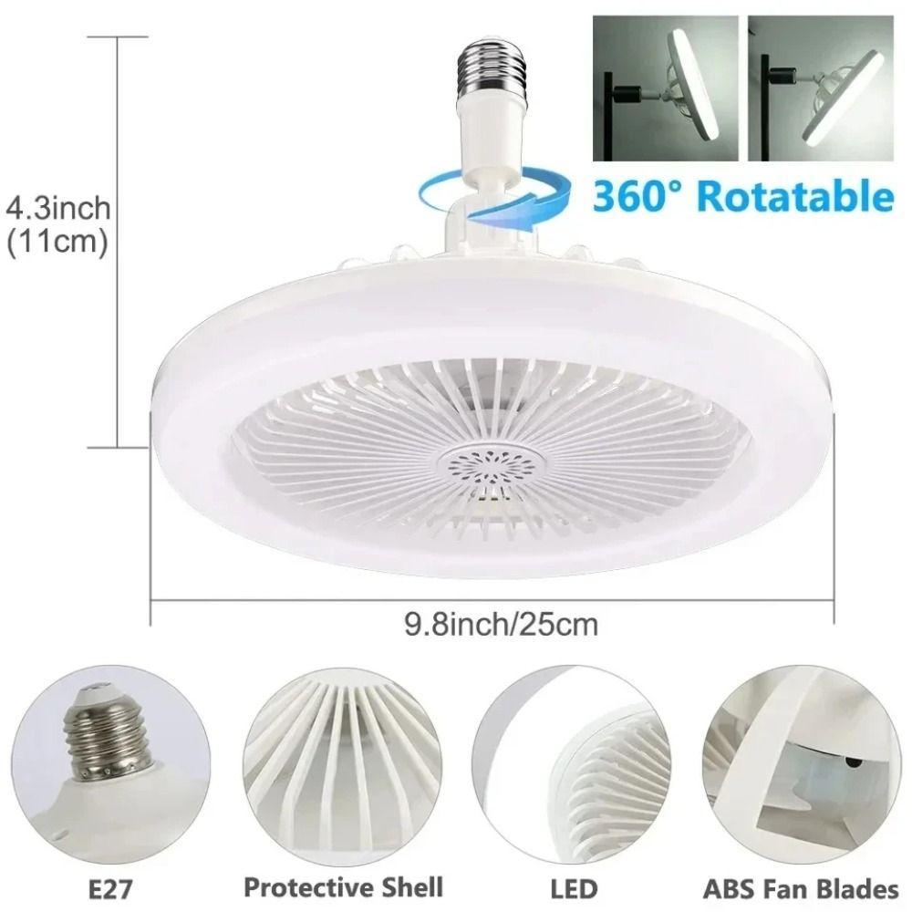 Zenithsync ลูกปัดโคมไฟ LED, 2-in-1 รีโมทคอนโทรลไฟพัดลม LED, พลังงานที่มีประสิทธิภาพสามโหมดความเร็วเงียบพัดลมสมาร์ทโคมไฟเพดานห้องนั่งเล่น ราคา ถูกที่สุด ดีลบีเคเค แกลเลอรีภาพที่ 3