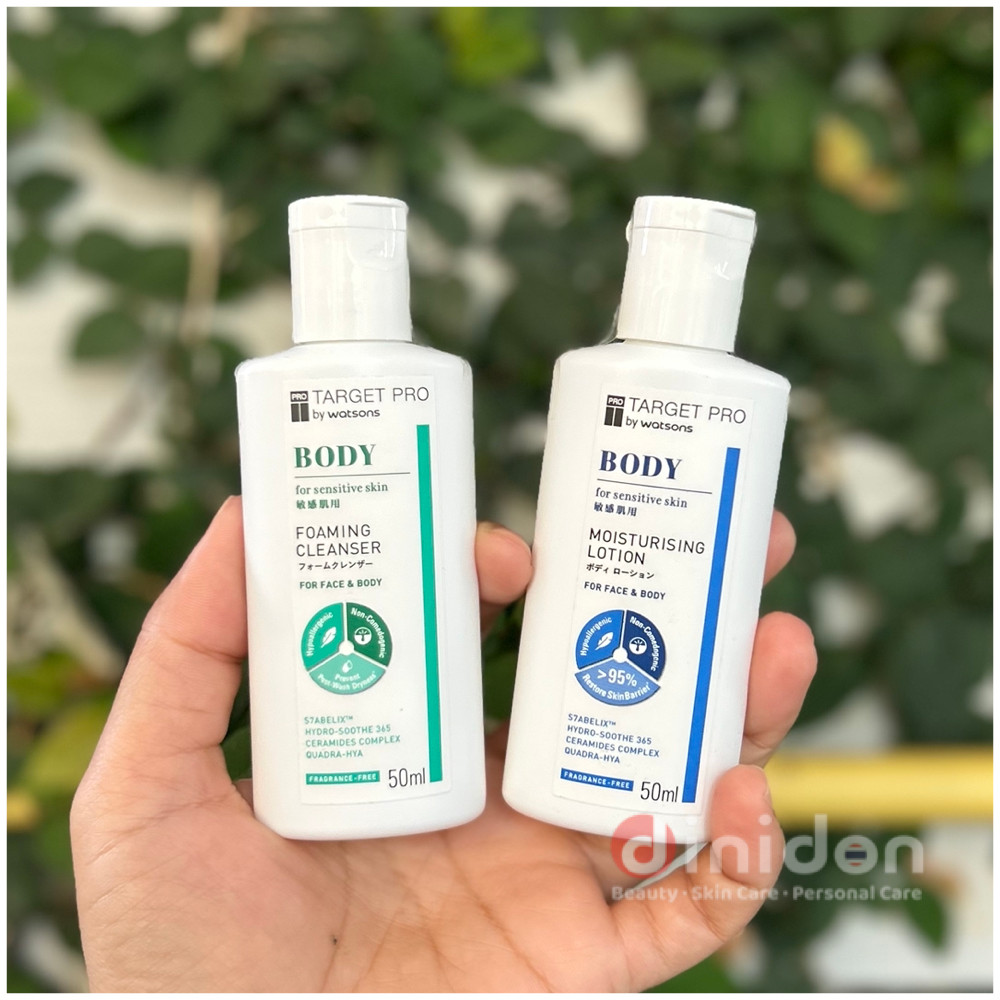 ((dinidon Shop)) [ขนาดทดลอง] Target Pro by Watsons Body Care for Sensitive Skin 50 Ml.