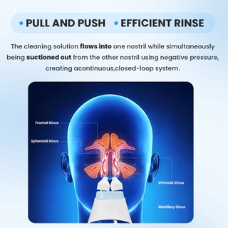 N5290 ไฟฟ้า Irrigador จมูกอัตโนมัติ Irrigator จมูกจมูกพยาบาล Rhinitis แพ้ไซนัสอักเสบ Treatment