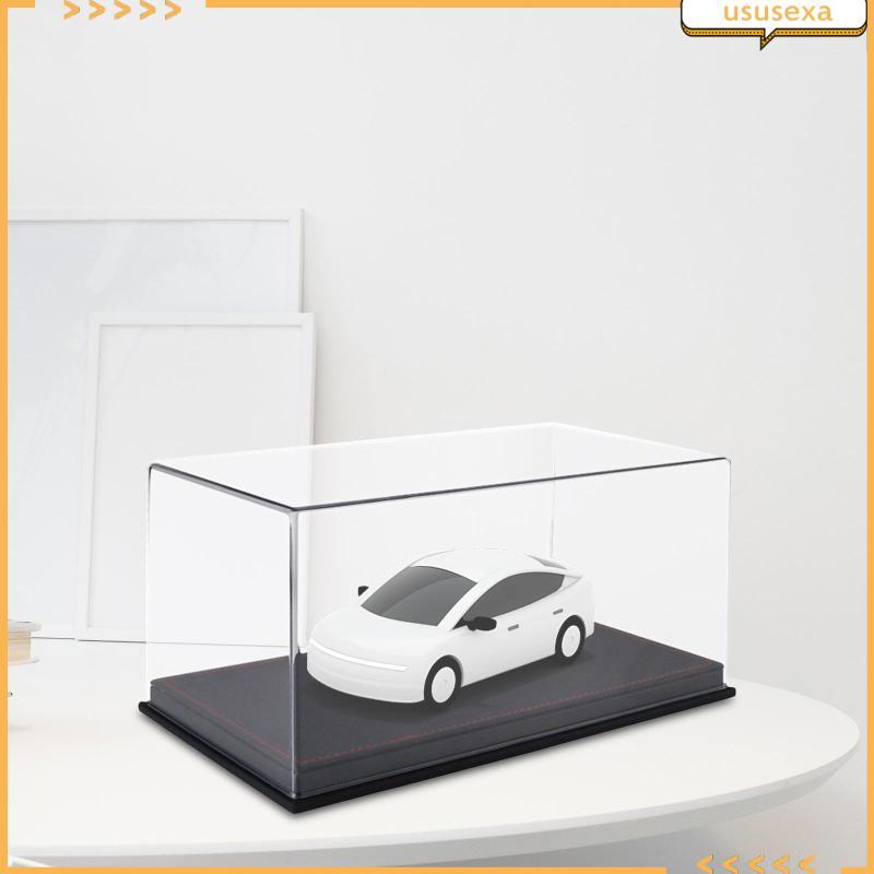 [Ususexa] 1/24 Scale Diecast Car Display Case Protective,Diecast Toy Car Storage ที่จอดรถตกแต่ง,พร้อ