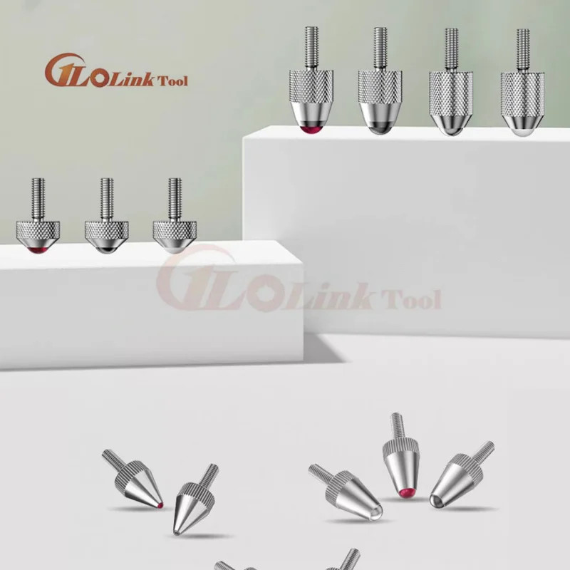 M2.5 ด้ายเหล็ก Dial Indicator Probe Contact Rubby Points สําหรับ Dial ใหม่ Dial Contact Points Dial 
