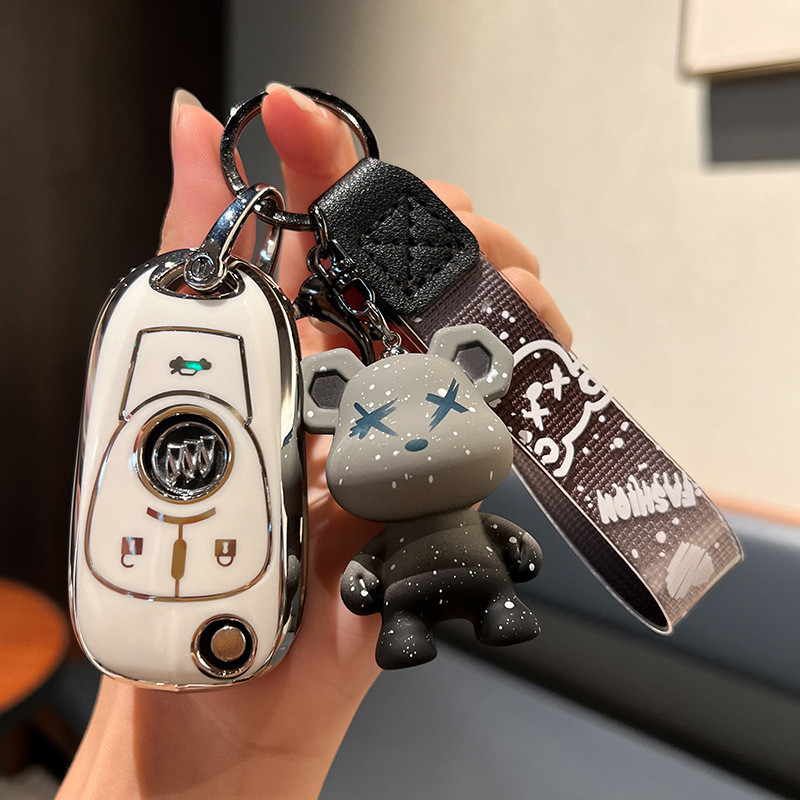 Bieke Anke ฝาครอบกุญแจ Ankela GX ใหม่ Jun Weijun Yue GL68 กระเป๋ารถผู้ชายผู้หญิงหัวเข็มขัดดัดแปลงตกแ