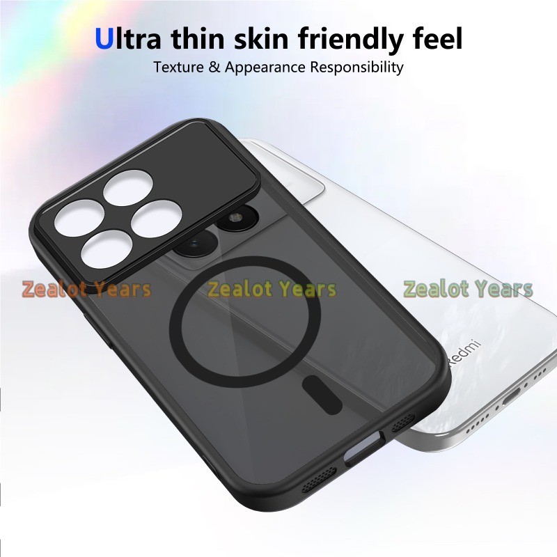 สําหรับ Xiaomi POCO F8 Pro 5G F8Pro กรณี Matte Frosted Clear เคสโทรศัพท์ฝาครอบแม่เหล็ก - รูปที่ 2