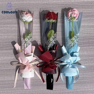 [YLSW] 50 ชิ้น Iridescent Single Rose Sleeves DIY ถุงห่อดอกไ…