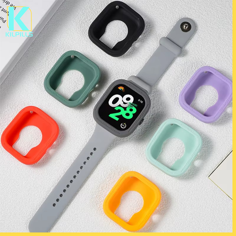 กรณียางซิลิโคนอ่อน for Smartwatch Redmi Watch 4 ปกป้องกันหน้าจอ for Xiaomi Redmi Watch 4