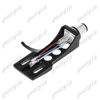 gorg331 ชิ้น Phono Turntable Headshell Mount Phonoograph ผู้ถือหัว Stylus ตะกั่วลวดโลหะสีดําสําหรับ LP Disc เครื่องเล่นบันทึก