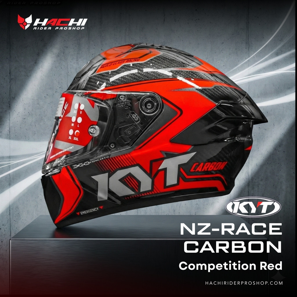 KYT NZ RACE CARBON - Competition Red