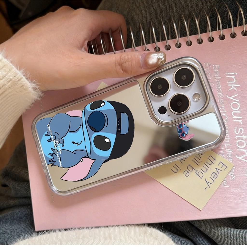 กระจกไฟฟ้าปลอกหมวก Stitch สําหรับ Sansung Galaxy S26 S25 S24 S23 UITRA PLUS EDGE FE A56 A55 A54 A36 