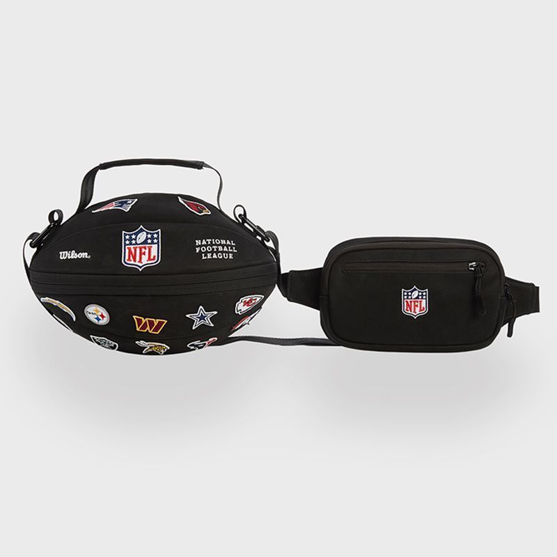 กว่างโจว Shusuishang Co., Ltd. [Wilson] Wilson Official NFL โลโก้ทีมเต็มปักซิปคู่อุปกรณ์เสริมรักบี้โ