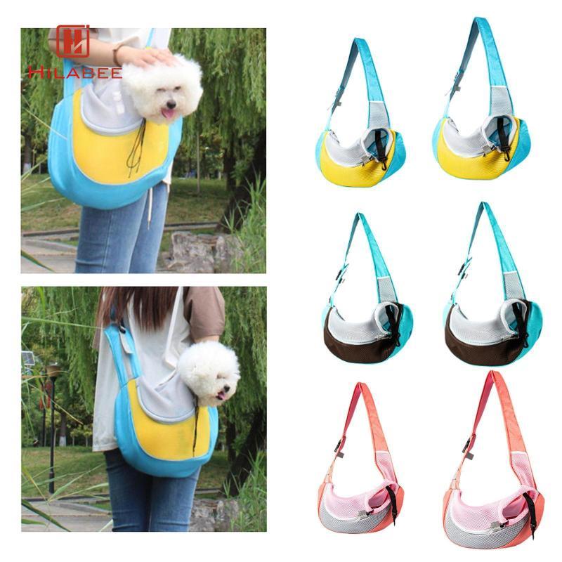 [UsusexaMY] Dog Sling Carrier Portable Travel Dog Satchel Bag น้ําหนักเบาปรับ Breathable Puppy Carri
