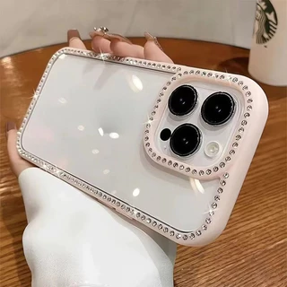 เคสโทรศัพท์ประดับเพชรหรูหรา For iPhone 17 16 Pro Max Bling กรณี ไอโฟน15 14 11 13 12 Pro Max 17 Air ฝาครอบกันกระแทก