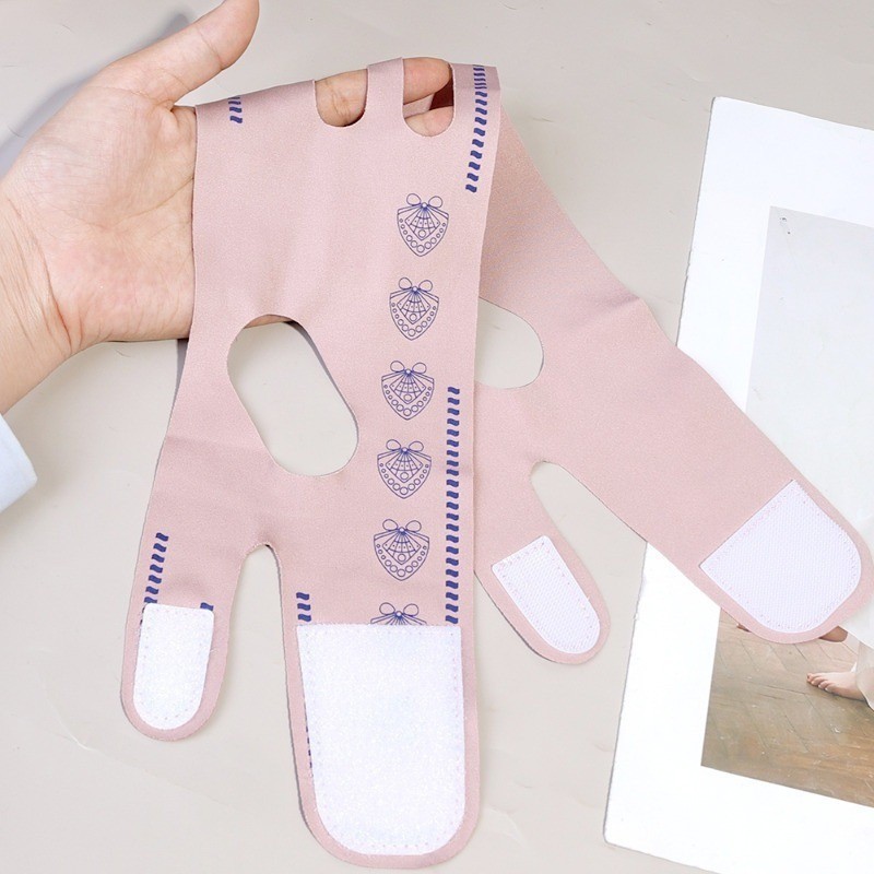 ผ้าพันหน้ายกกระชับรูปตัววีแบบใช้ซ้ำได้ / สายรัดกระชับใบหน้าแบบระบายอากาศได้ดี / อุปกรณ์ลดเหนียงใต้คาง - รูปที่ 6