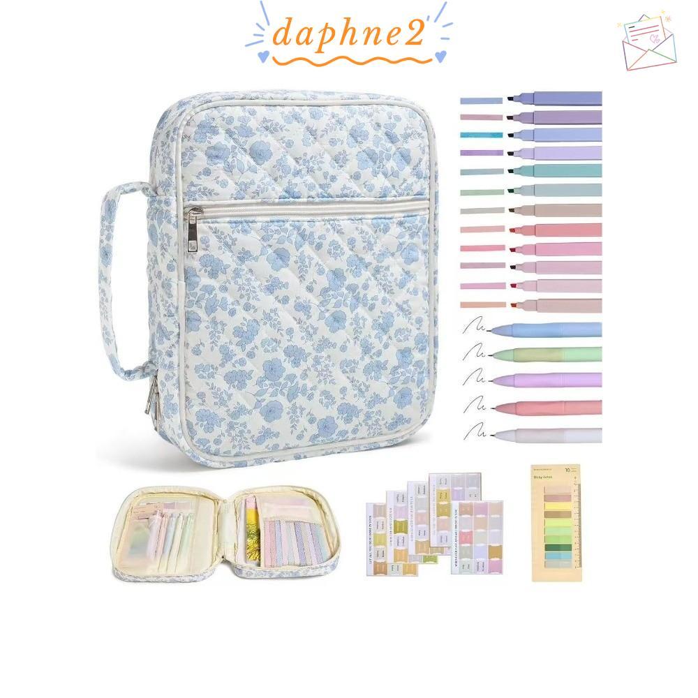 DAPHNES Bible Cover Bag, Handle Floral Design Bible Cover ,กระเป๋าซิปกระเป๋าเก็บโบสถ์