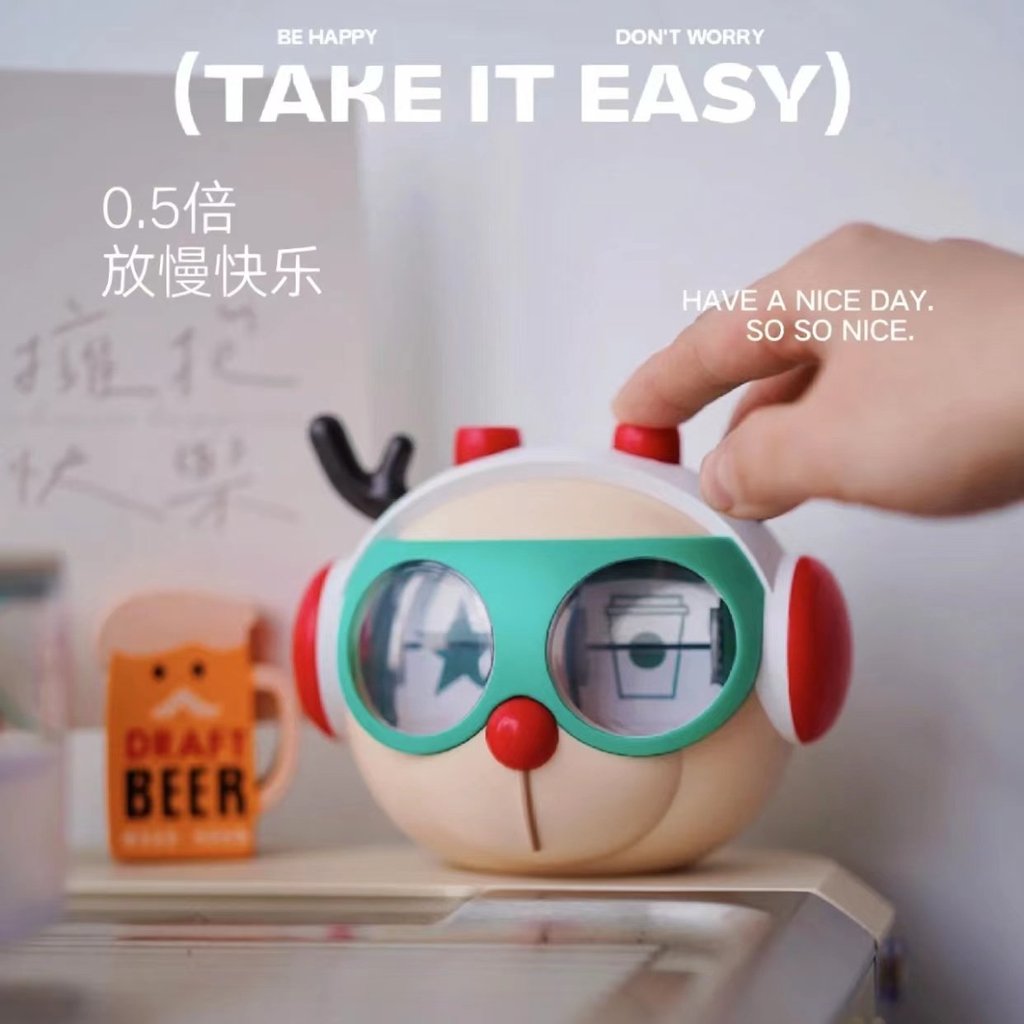 Starbucks Lofree Lofree Co-Branded Christmas Elk Shape Mechanical Perpetual Calendar เครื่องประดับเด