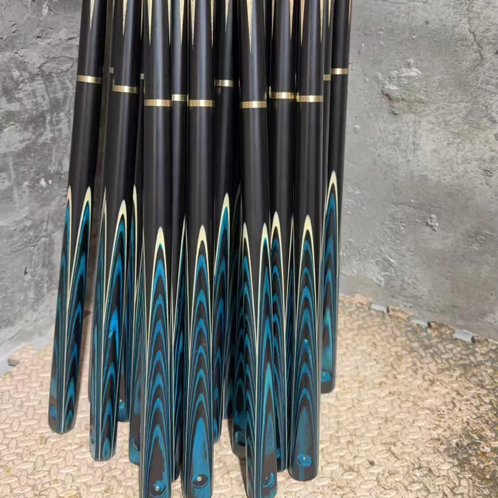 Handmade Single Ash ไม้ 9.5 มม.One Piece Snooker Cue 147 ซม.ความยาวก้นคุณภาพสูงน้ําหนักเบา 18-20oz