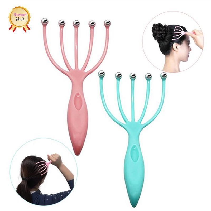 SuperNail Scalp massager Steel Ball head Massage ผ่อนคลาย Five-Jaw Ball Massage for head Vary