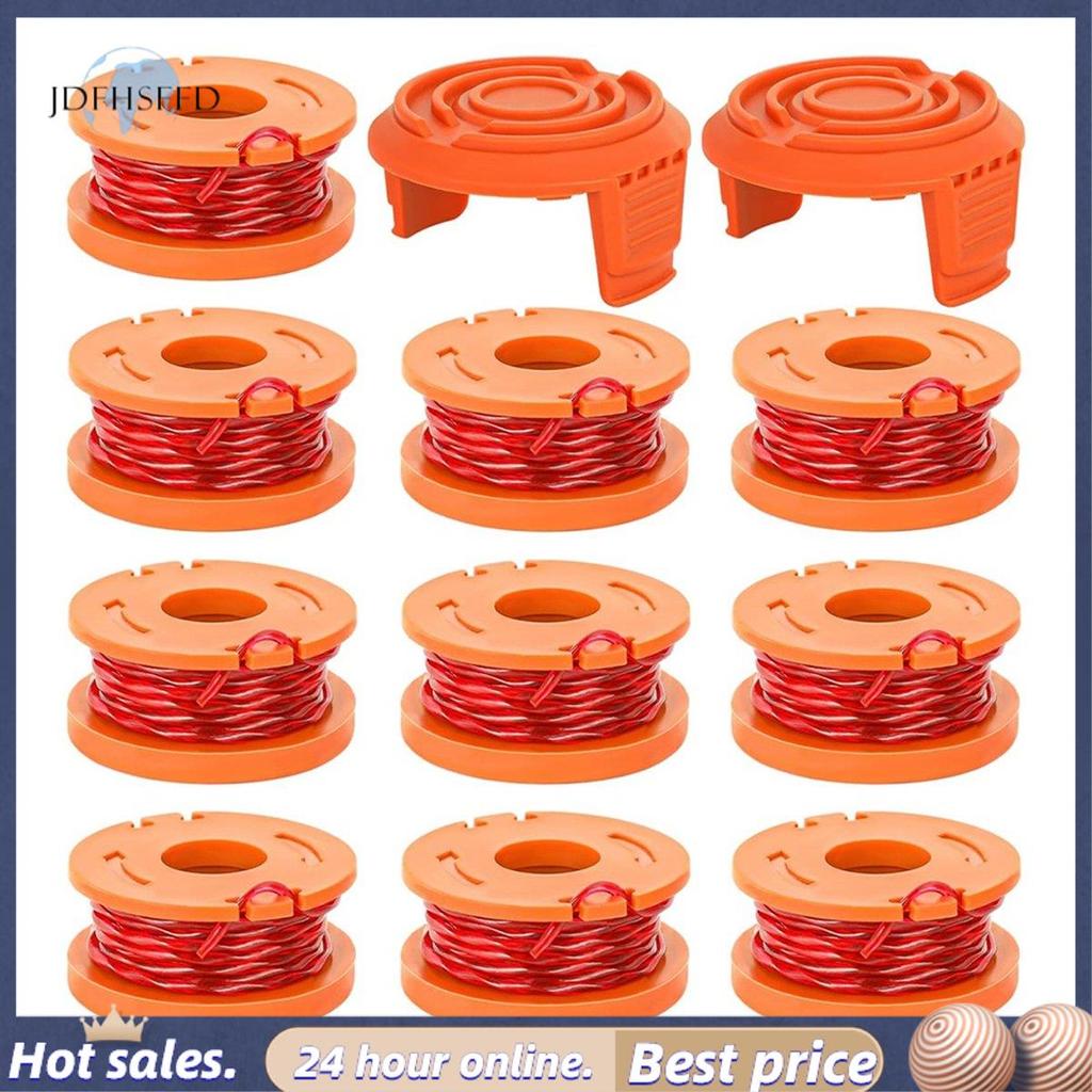 jdfhsffdTrimmer Spool Line สําหรับ ,12 Pack WA0010 Edger Spools Replacement for , Trimmer Line Refil