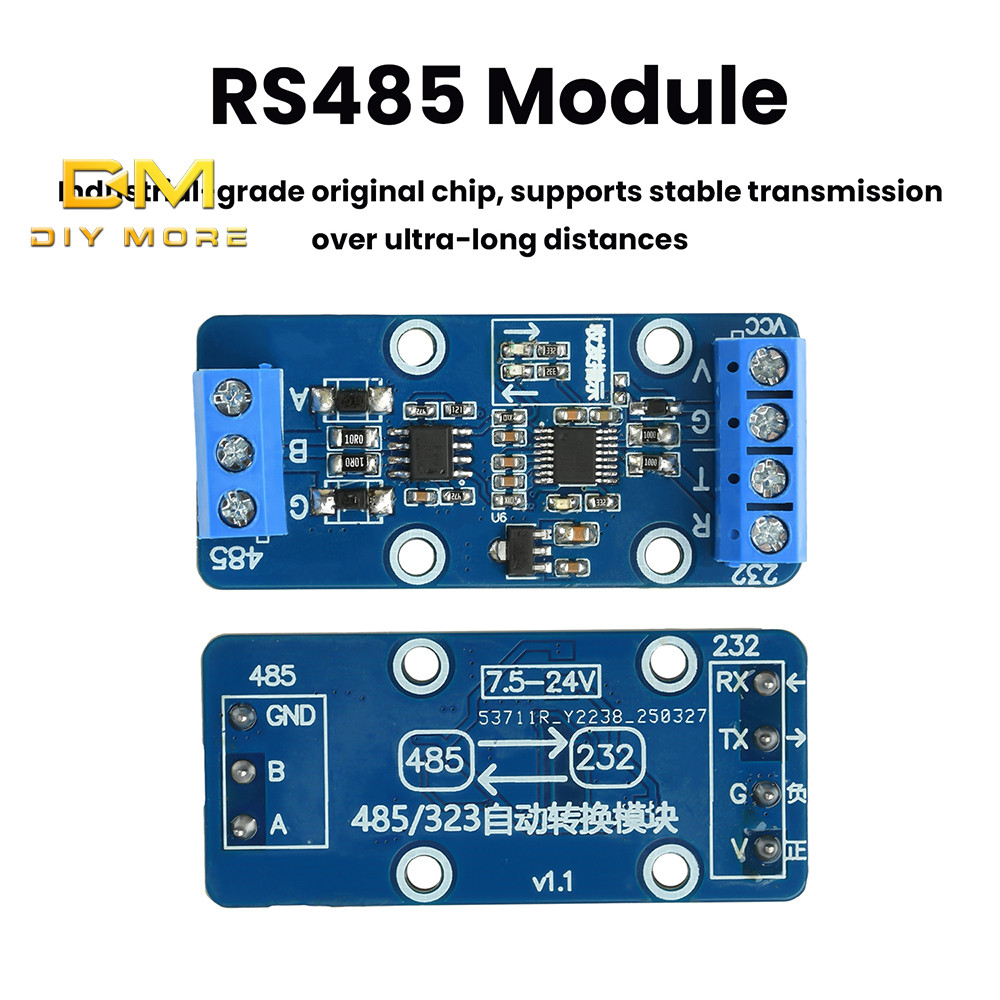 DIYMORE Rs232 ถึง Rs485 โมดูล Serial Port Conversion โมดูล 232/485 โมดูล