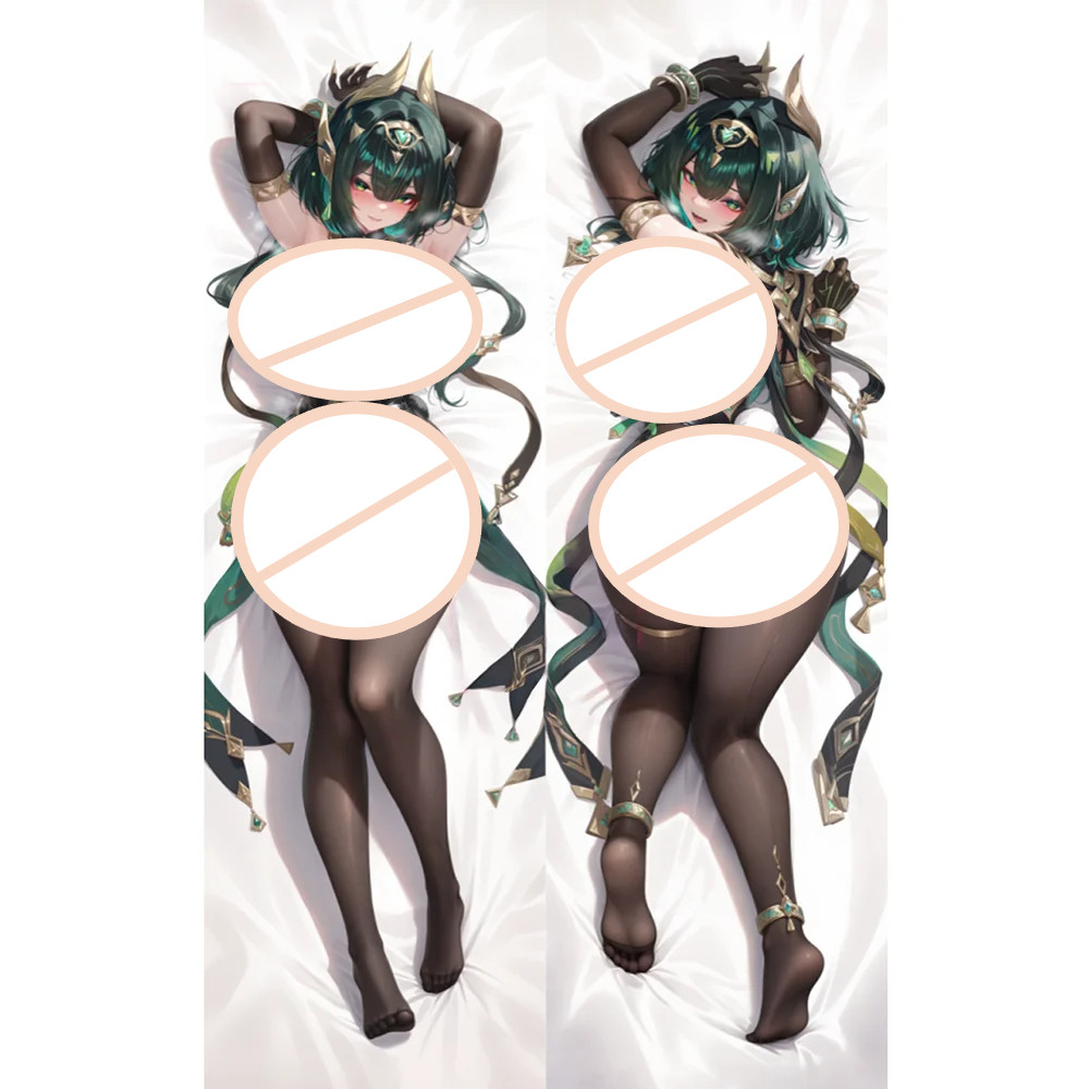 Genshin Impact Nefer Body Dakimakura ปลอกหมอนพิมพ์สองด้านปลอกหมอนอะนิเมะ