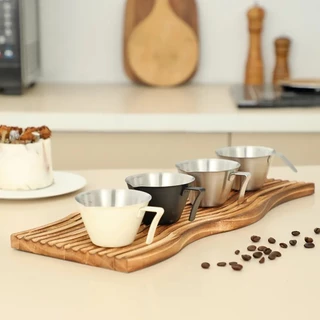 [จัดส่งทันที] ถ้วยตวงกาแฟ สแตนเลส Espresso Cup ถ้วยช็อตเอสเพรสโซ่ ช็อตกาแฟ พร้อมสเกล 60/75/80/100/140/250 มล.