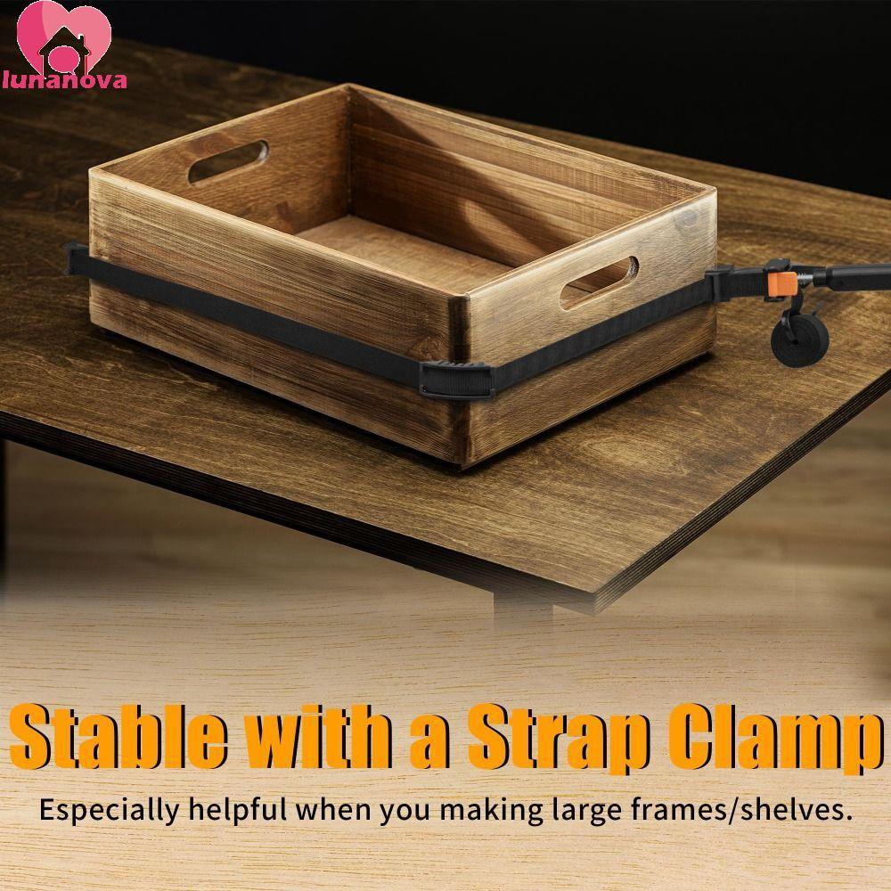 LUNANOVA Band Clamp, Adjustable Multi Function Strap Clamp, Quick Release Variable Angle Pure Nylon 