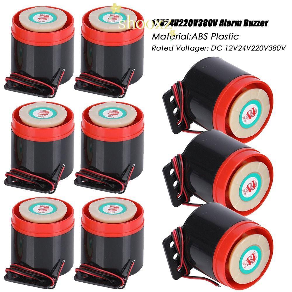 SHOOXZ อิเล็กทรอนิกส์ Buzzer Alarm Mini 12V24V220V380V High Decibel Alarm คงที่โทน