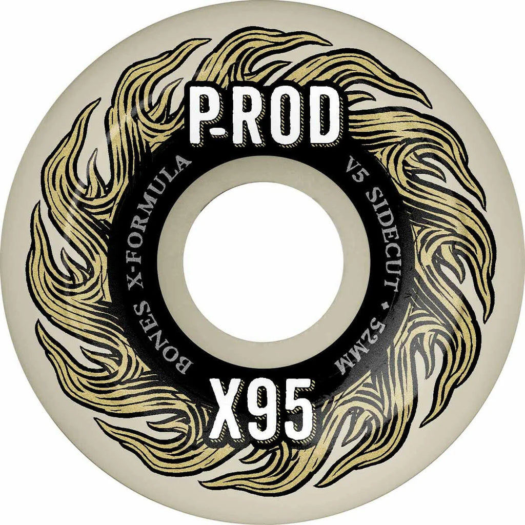 Bones P-Rod Pro X-Formula V5 Sidecut 95A Skateboard Wheels 52mm