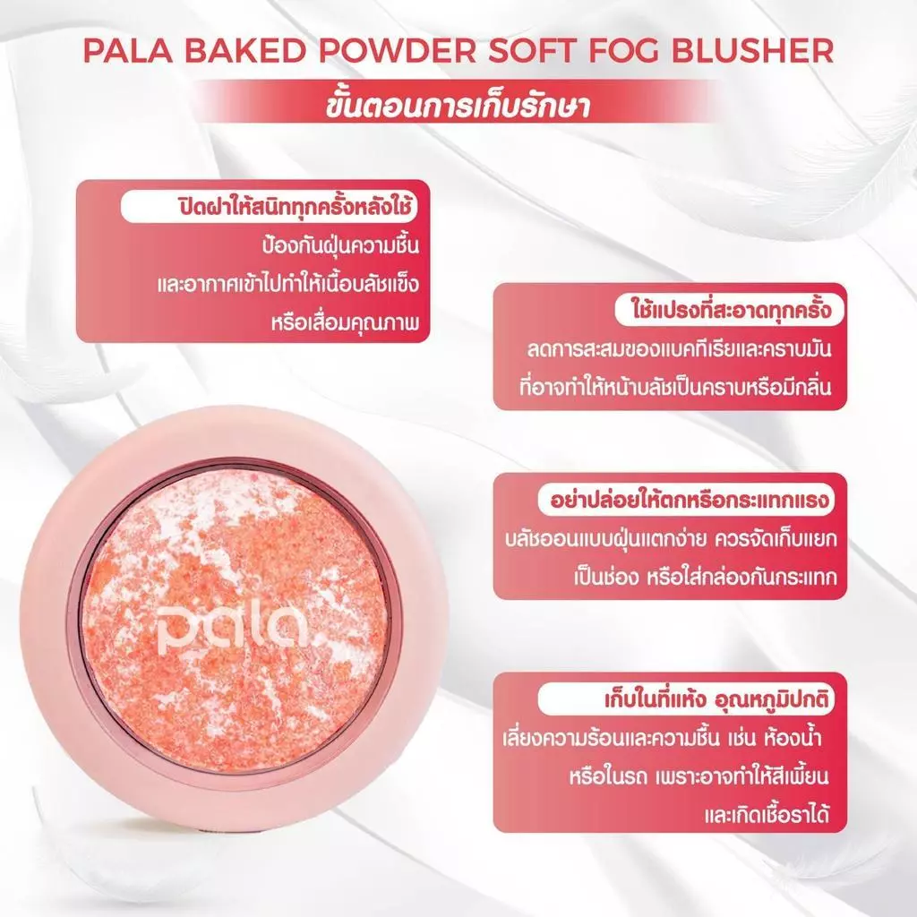 PALA Baked Powder Soft Fog Blusher บลัชออน 8.5g thumbnail 5