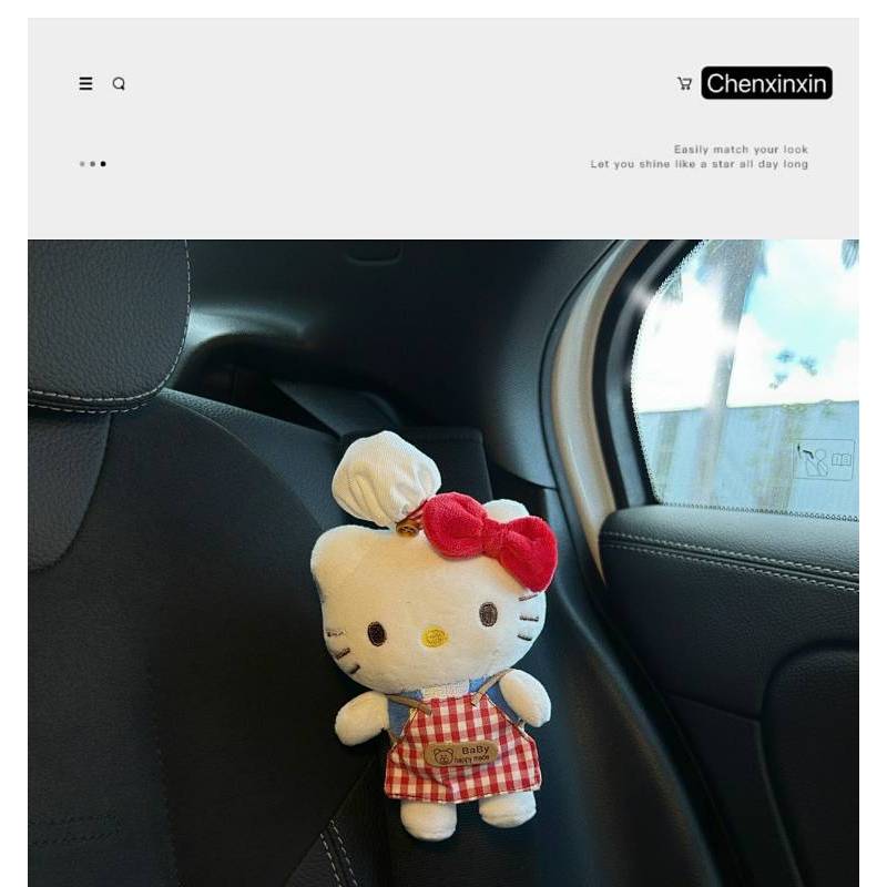 Cute Hello Kitty Shoulder Sleeve Safety Belt Decoration รูปที่ 5