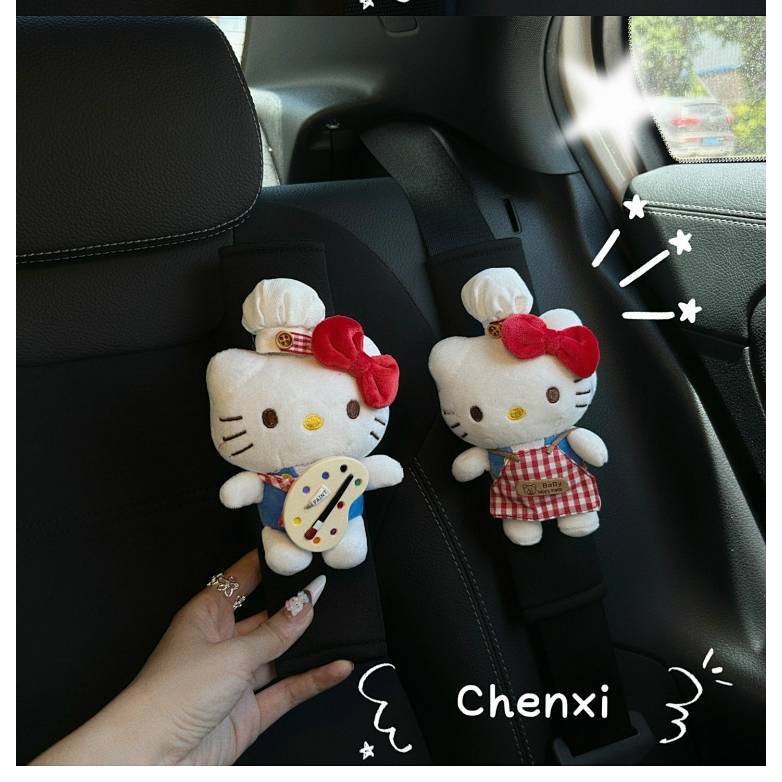 Cute Hello Kitty Shoulder Sleeve Safety Belt Decoration รูปที่ 6