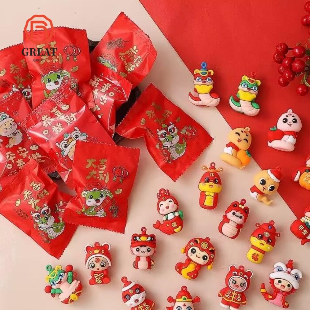 GREAT Blind Bag, Decompression Little Snake Miniature Snake, 5PCS Pinch Family Mini Snake Children