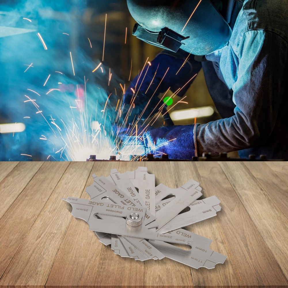 Fillet Weld Gauge Metric Range สําหรับชุดเกจ Fillet Welds 7 ชิ้น