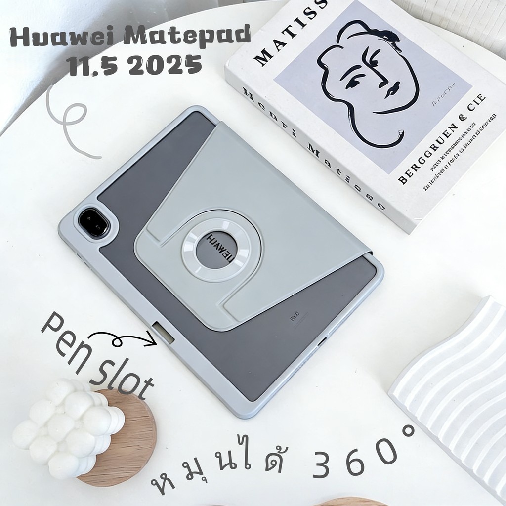 เคสป้องกันแบบพับได้รูปตัว Y เคสหนังอะคริลิคใส for Huawei MatePad SE 11/ 11.5 2025 2026 ใส่ปากกาได
