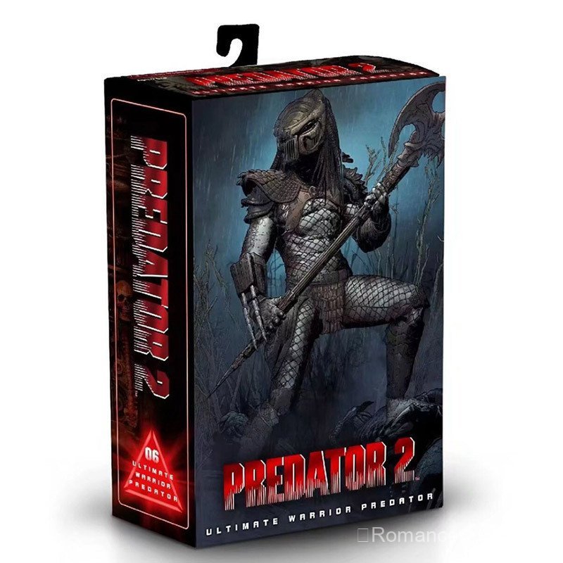 [จัดส่งในวันเดียวกัน] NECA 51586 Predator P2 Warrior Predator 23cm Boxed Action Figure Figure Figure
