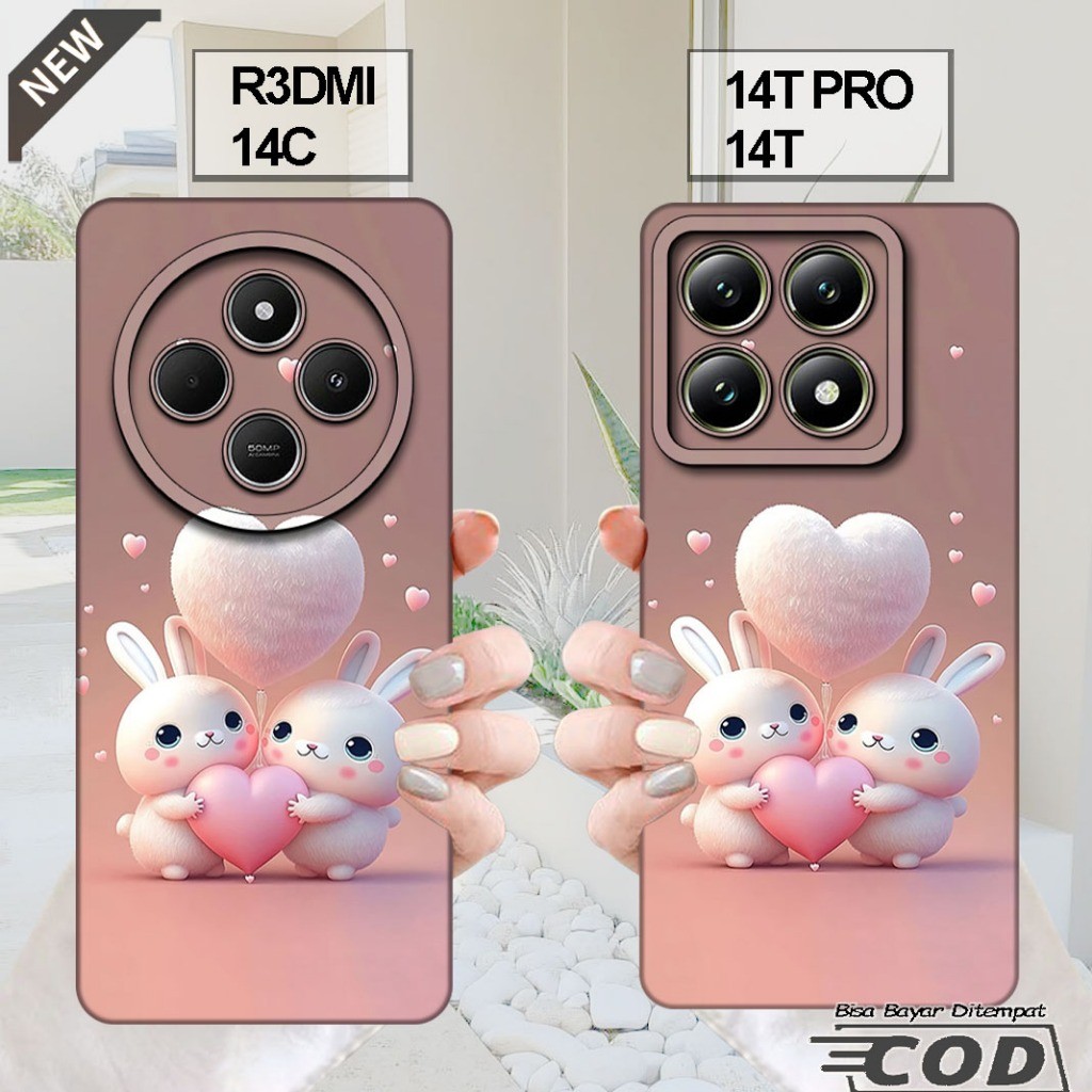 เคส XIAOMI REDMI 14C - เคส XIAOMI 14T - เคส XIAOMI 14T PRO _ปลอกซิลิโคนยืดหยุ่นใสสีดํา