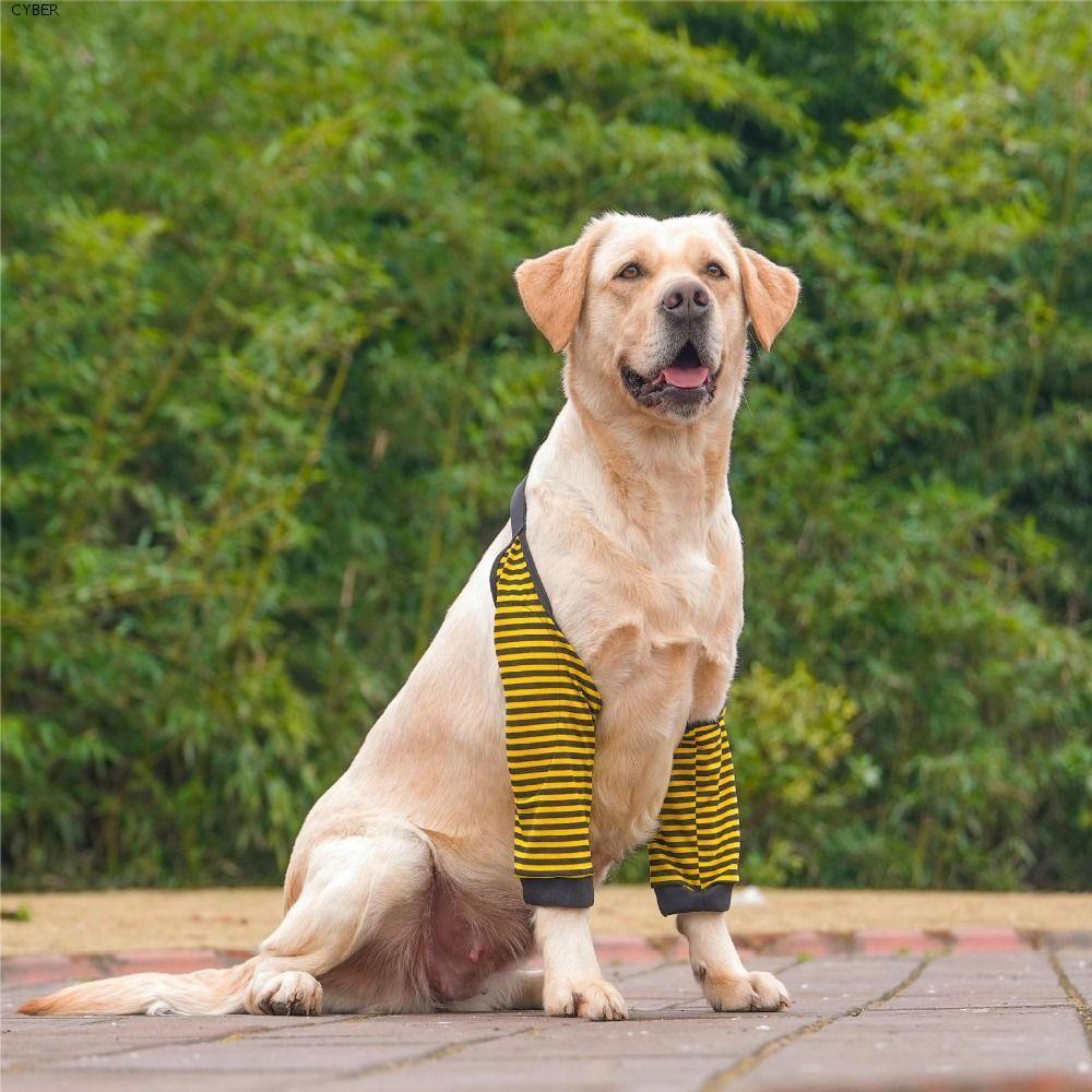 CYBER Dog Elbow Protector, Cotton Soft Dog Elbow Sleeves, Canine Elbow Shoulder Support Brace ลายการ