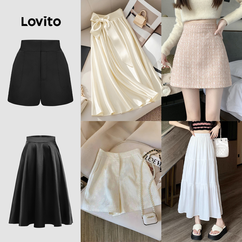 Lovito เสื้อโลวิโตะ เสื้อลำลองสำหรับผู้หญิง (ขนาด S)