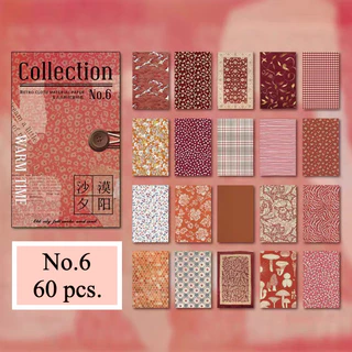(พร้อมส่ง🇹🇭) กระดาษพื้นผิวผ้า กระดาษหยาบ หลากหลายลวดลาย Retro Cloth Material Paper ใช้ทำแสตมป์ได้