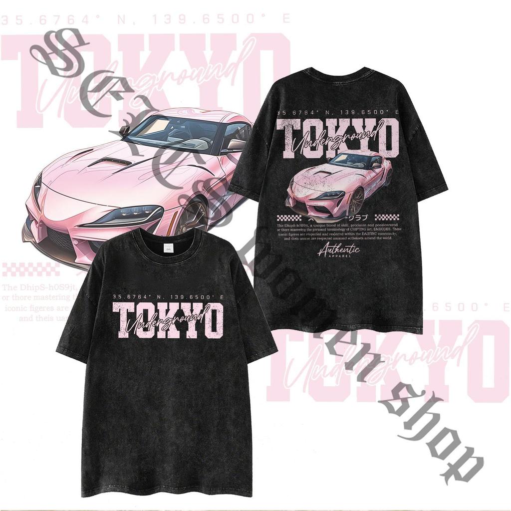 เสื้อยืด oversize สีดำ เสื้อฟอก เกาหลี ผลิตจากผ้าฝ้าย 100% ผลิตโดยร้าน oook เหมาะสำหรับทั้งผู้หญิงและผู้ชาย #91