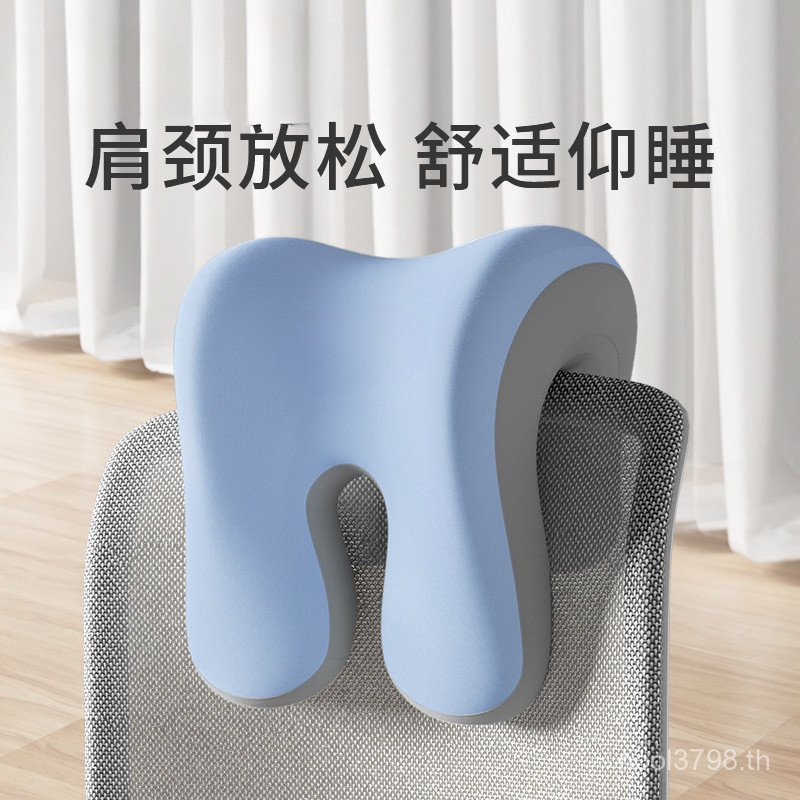 Plus Nap เก้าอี้ที่นั่งทํางาน Back Look Up พนักพิงศีรษะสูงหมอนสํานักงานเก้าอี้คอพักกลางวันเก้าอี้นั่