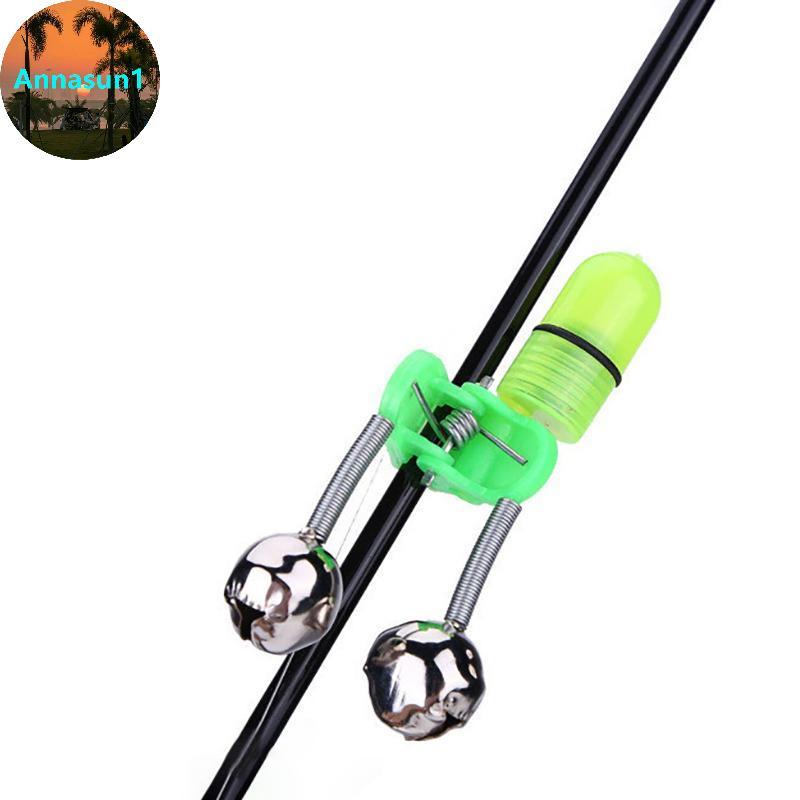 Annasun 10 ชิ้นชุด Luminous Fish Bells ปลากัด Hook Alarm Double Ring Alarm เหมาะสําหรับตกปลาตกปลาอุป
