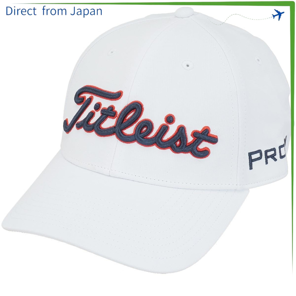 【Direct from Japan】 [Titleist] หมวก Tour Performance TH25ATPA สีขาว×น้ำเงิน×แดง สำหรับผู้ชาย – ผ้าสแ