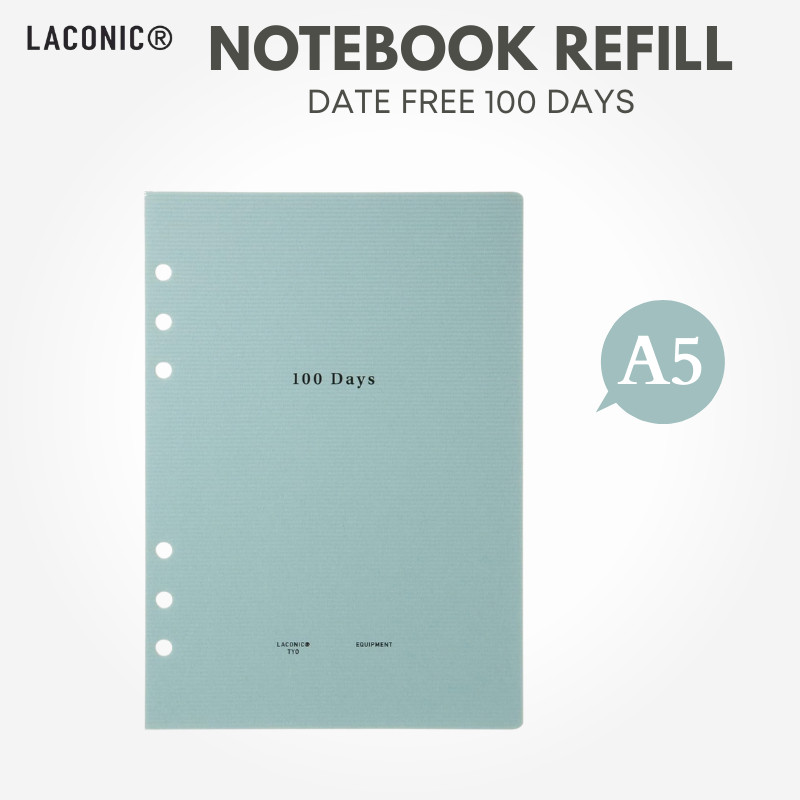 LACONIC A5 Notebook Refill 100 Days Date Free Style LGF24-45, Japan Diary/ Journal Stationery