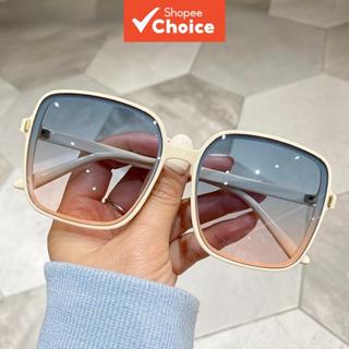 แว่นกันแดดสีไล่ระดับสีเกาหลีวินเทจสแควร์สําหรับผู้ชายและผู้ห…