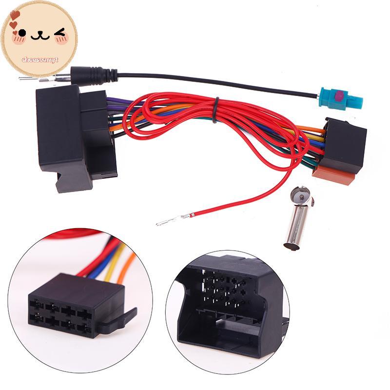Chee 1 ชุด Auto DIY อุปกรณ์เสริมรถสเตอริโอ FM Audio ISO สายไฟสายวิทยุเสาอากาศสายไฟ Adapte สําหรับ 20