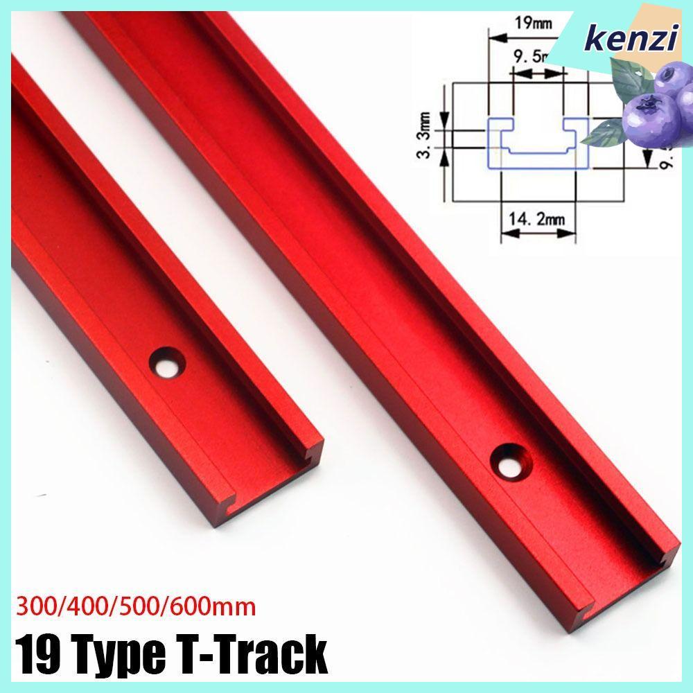 KENZI 1 ชิ้น T-Slot Track, T Slider Fixture Slot สไลด์ 300-600 มิลลิเมตร T-Track, ทนทาน 19 ประเภท 19